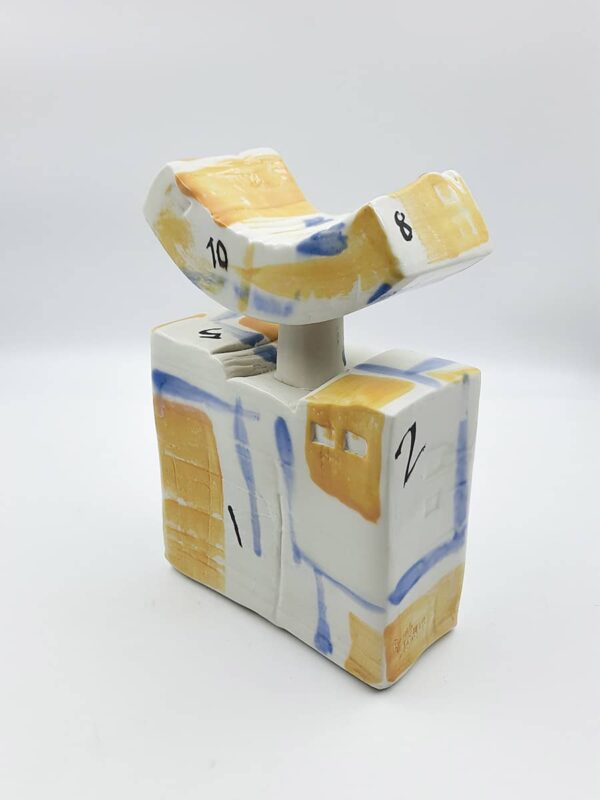 Bottle Sculpture – Yellow and Blue 10-1, 2009