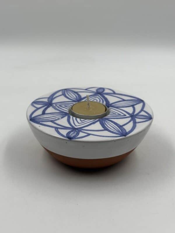 Half Globe Tealight Holder ‘Flower Bloom’