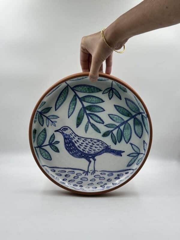 Large Platter ‘Blue Whistling Thrush’