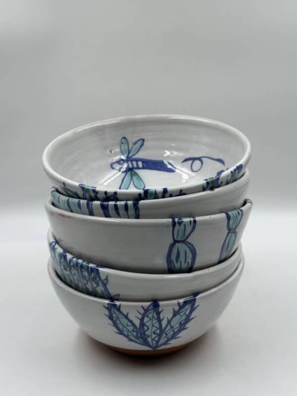 Ramen Bowl ‘Cactus and Dragonfly’ Assorted (Sold Individually)