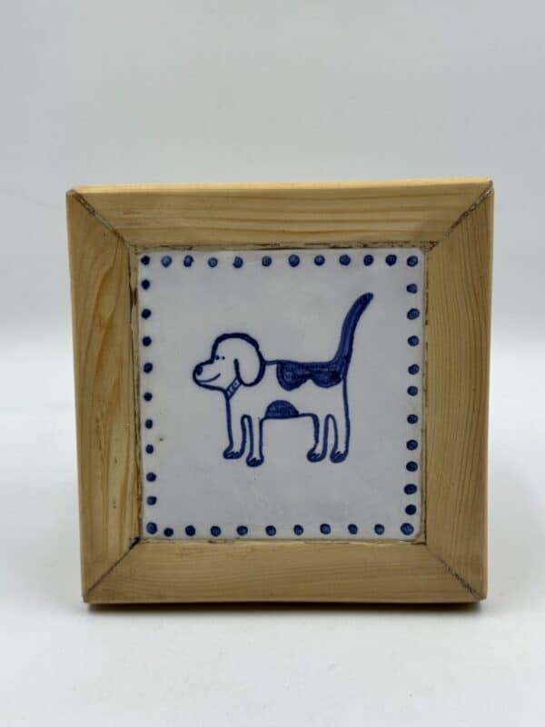 Framed Tile ‘Dog’