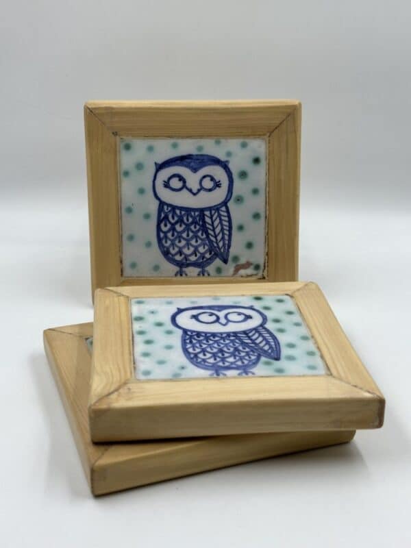 Framed Tile ‘Owl’