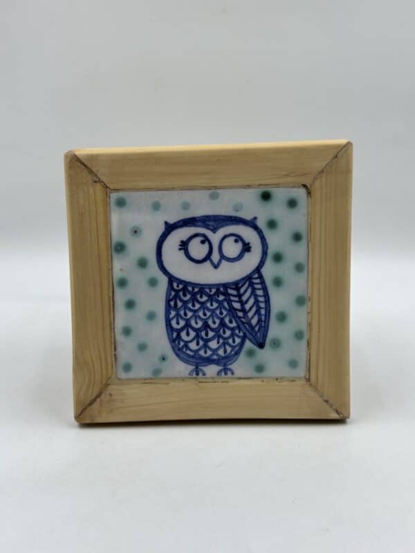 Framed Tile ‘Owl’