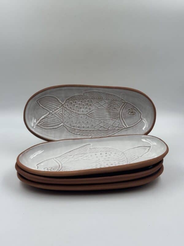 Snack Dish Embossed ‘Fish’ (sold individually)