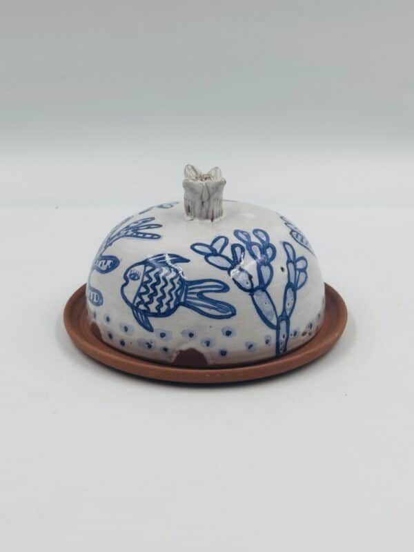 Butter Dish ‘Blue Acqua Fish’ #6