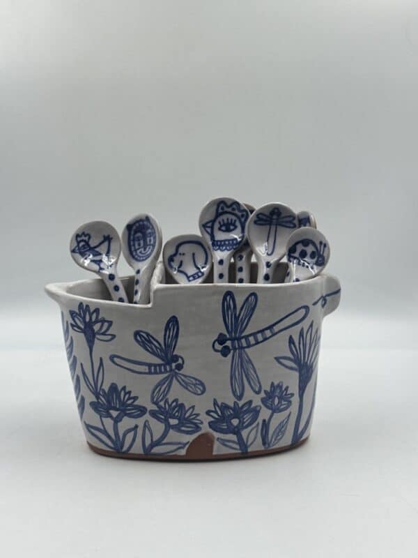 Cutlery Holder ‘Dragonflies and Botanica’ #10