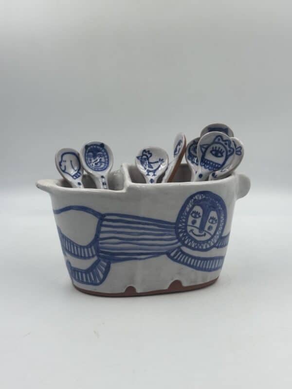Cutlery Holder ‘Monkey in Grass’ #14