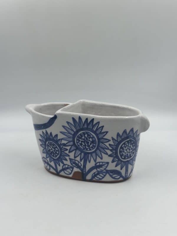 Cutlery Holder ‘Dog and Sunflowers’ #2