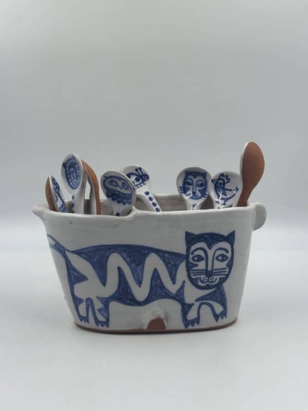 Cutlery Holder ‘Cat and Dragonfly’ #4
