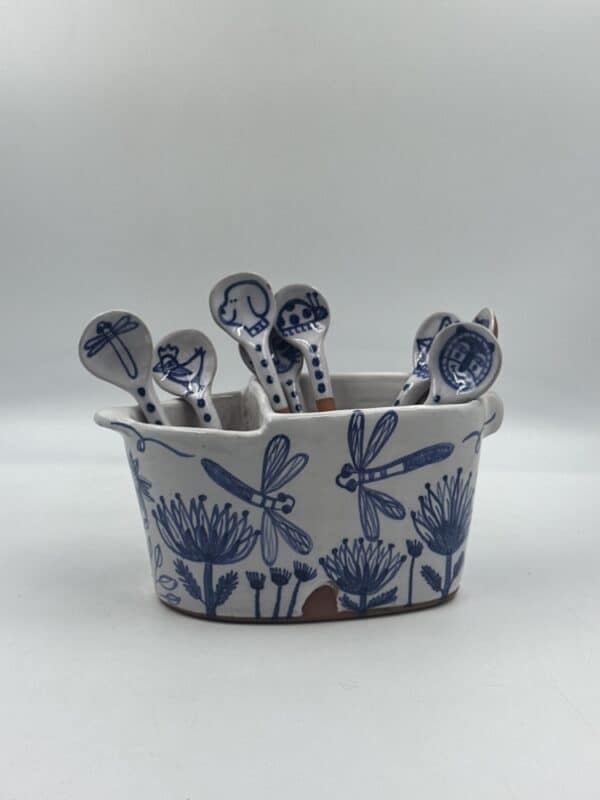 Cutlery Holder ‘Dragonflies and Botanica’ #8