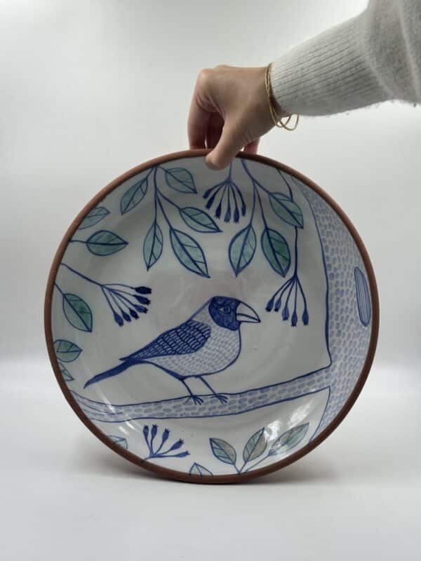 Large Platter ‘Bird of Kangra’ #12