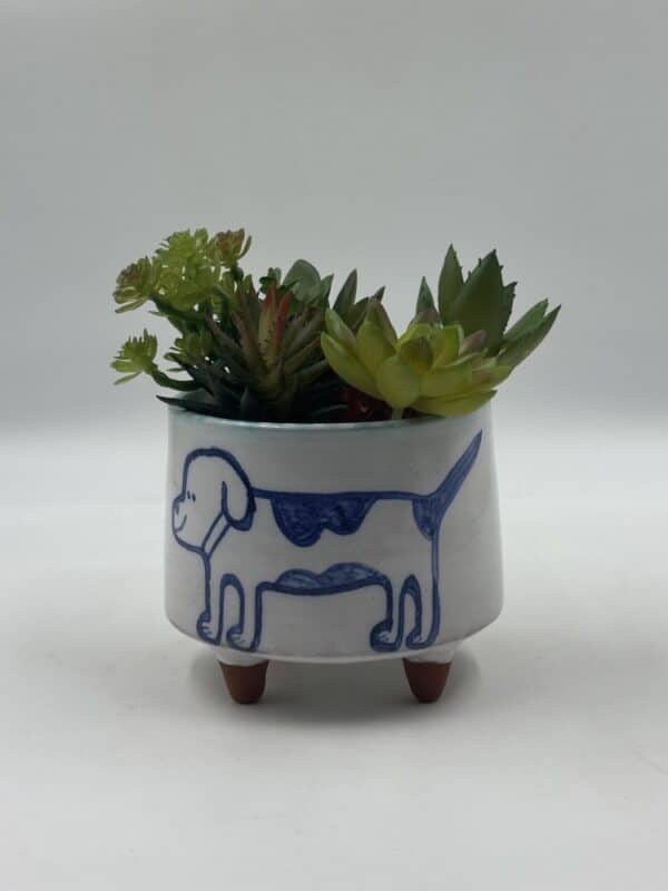 Plant Pot ‘Two Dogs’ #1 (sold individually)