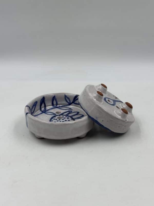 Set of 2 Soap Dishes Round ‘Botanica’