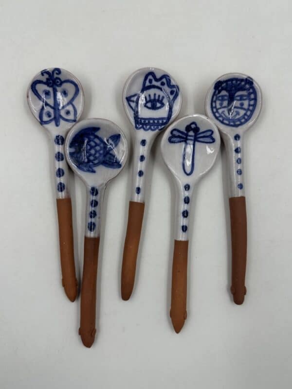 Set of 5 Spoons ‘Dragonfly and Friends’ #A