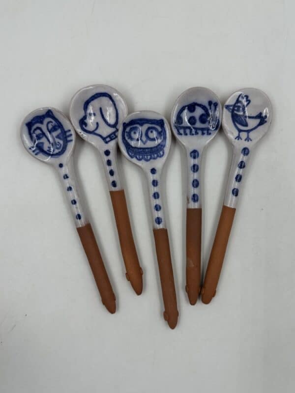 Set of 5 Spoons ‘Cat and Friends’ #B